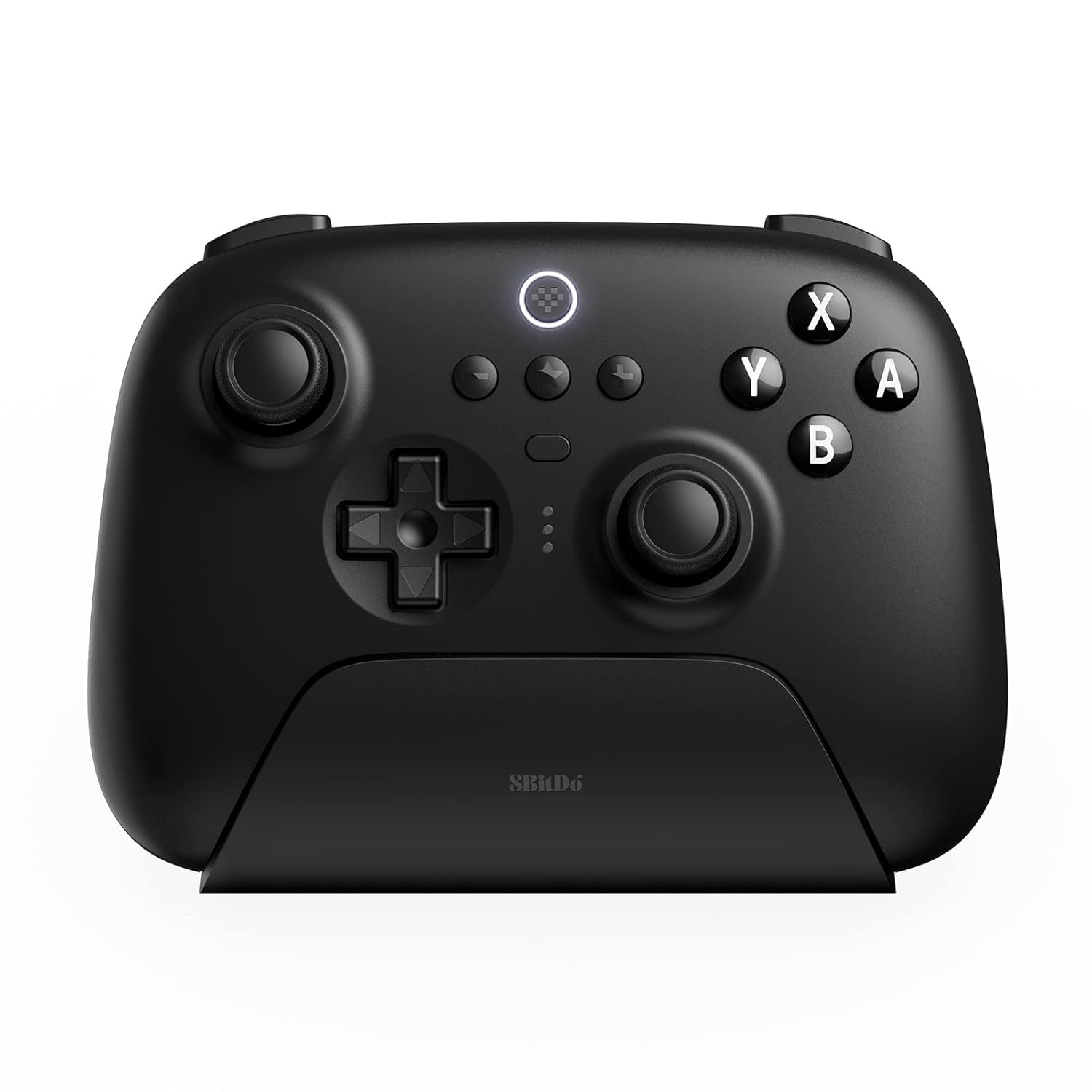 Ultimate Bluetooth Controller with Charging Dock, Wireless Pro Controller with Hall Effect Sensing Joystick, Compatible with Switch, Windows and Steam Deck (Black)