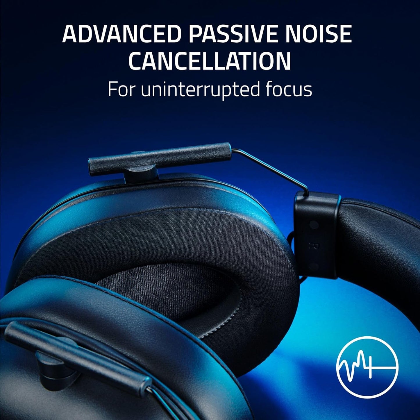 Blackshark V2 X Playstation Gaming Headset: 50Mm Drivers - Cardioid Mic - Lightweight - Comfortable, Noise Isolating Earcups - for PS5, Xbox Series X, PC, Switch via 3.5 Mm Audio Jack - Black