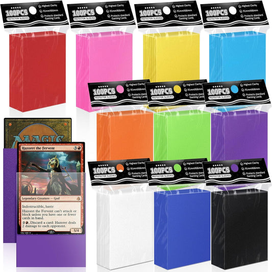 1000Ct Trading Card Sleeves Perfect Fit MTG Matte Sleeves, Soft Sports Card Protector for Photocard, Standard TCG Card Sleeves Fit for MTG 66 * 91 Mm