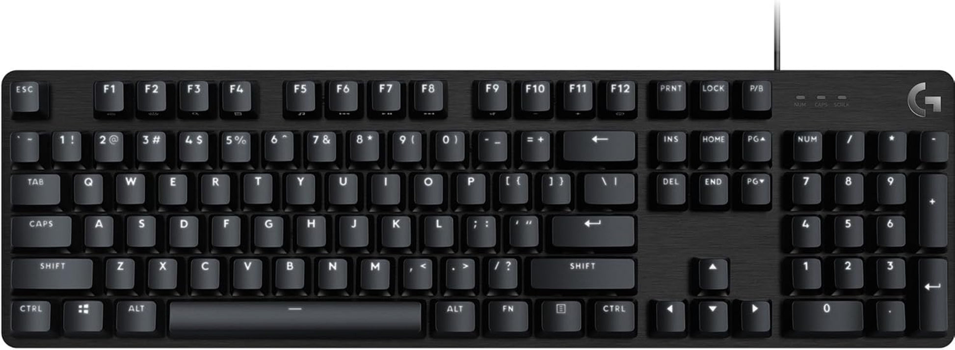 413 SE Full-Size Mechanical Gaming Keyboard - Backlit Keyboard with Tactile Mechanical Switches, Anti-Ghosting, Compatible with Windows, Macos - Black Aluminum