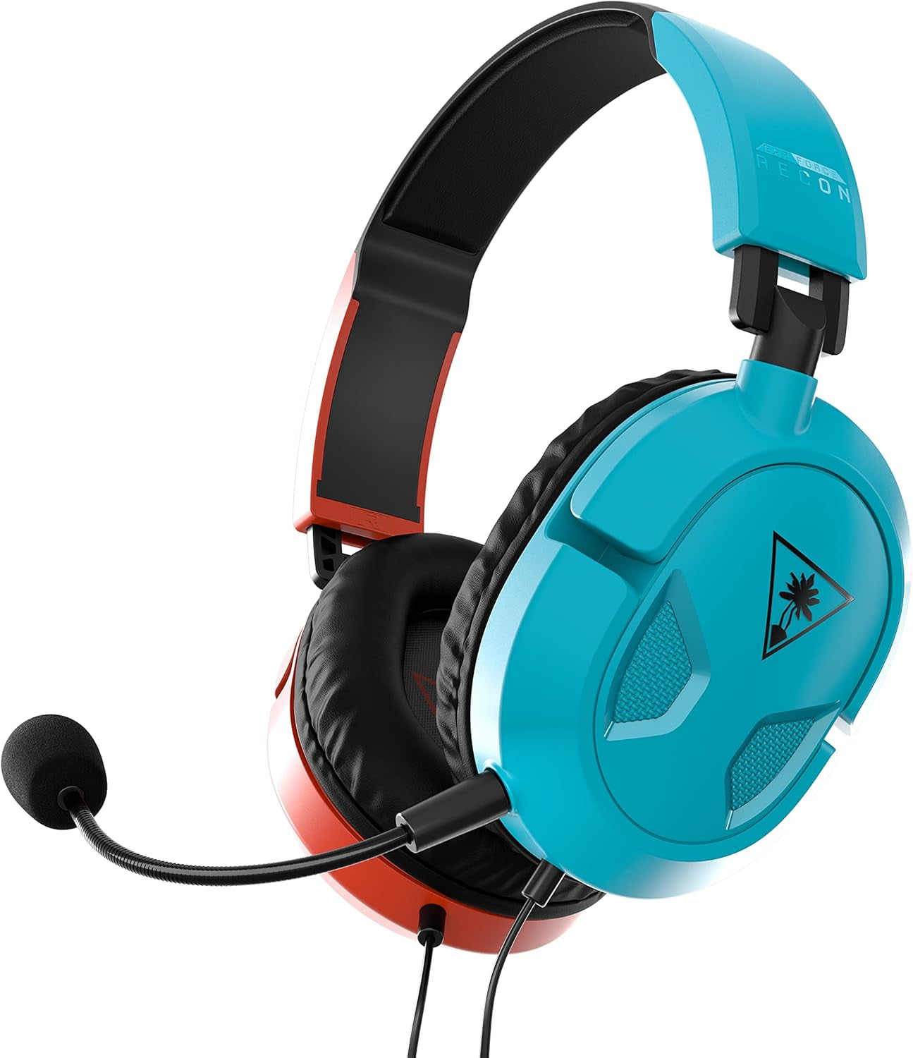 Recon 50 Wired Gaming Headset – Nintendo Switch, Xbox Series X|S, Xbox One, PS5, PS4, Playstation, Mobile & PC with 3.5Mm – Removable Mic, 40Mm Speakers, In-Line Controls – Red/Blue