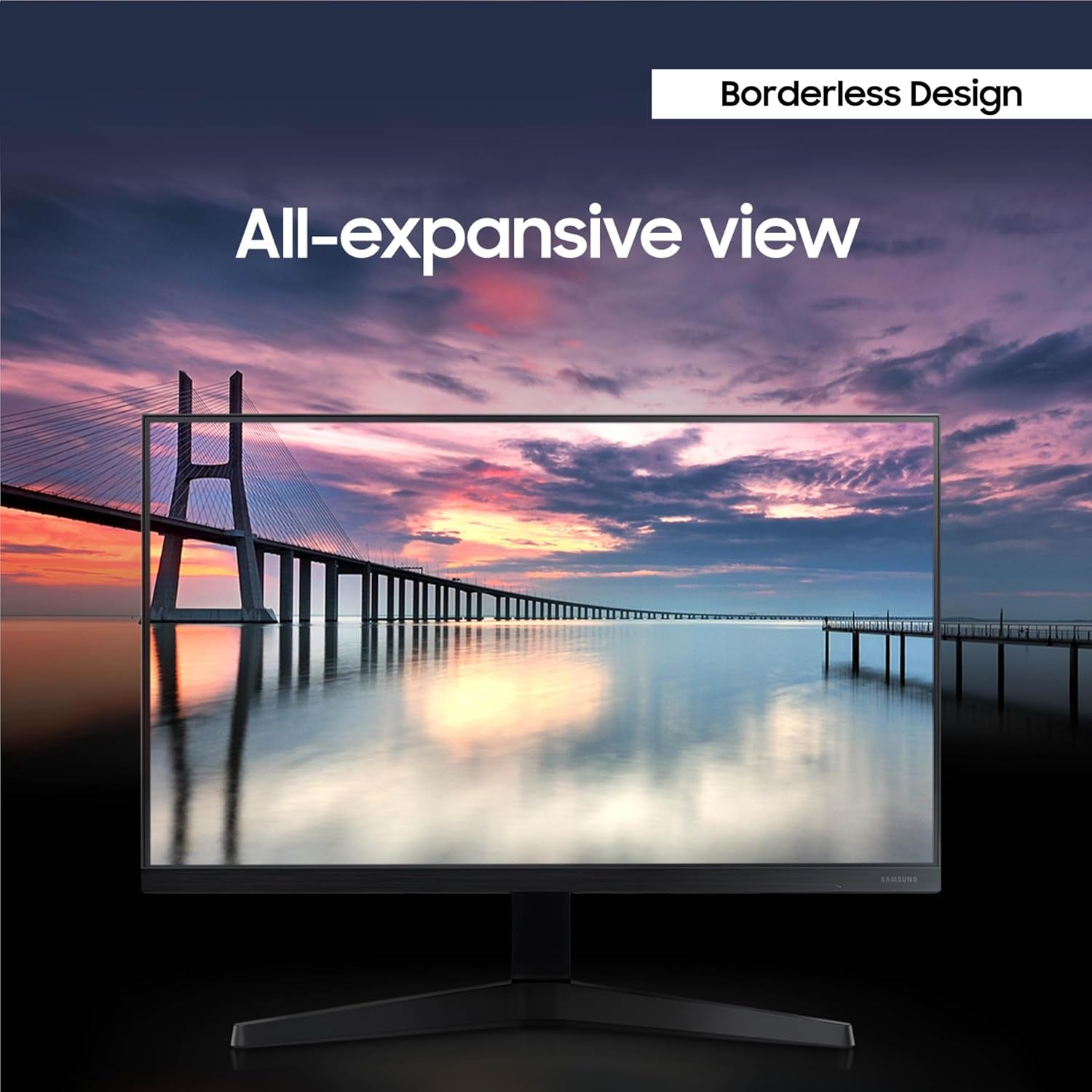 27' T35F Series FHD 1080P Computer Monitor, 75Hz, IPS Panel, HDMI, VGA (D-Sub), AMD Freesync, Wall Mountable, Game Mode, 3-Sided Border-Less, Eye Care, LF27T350FHNXZA