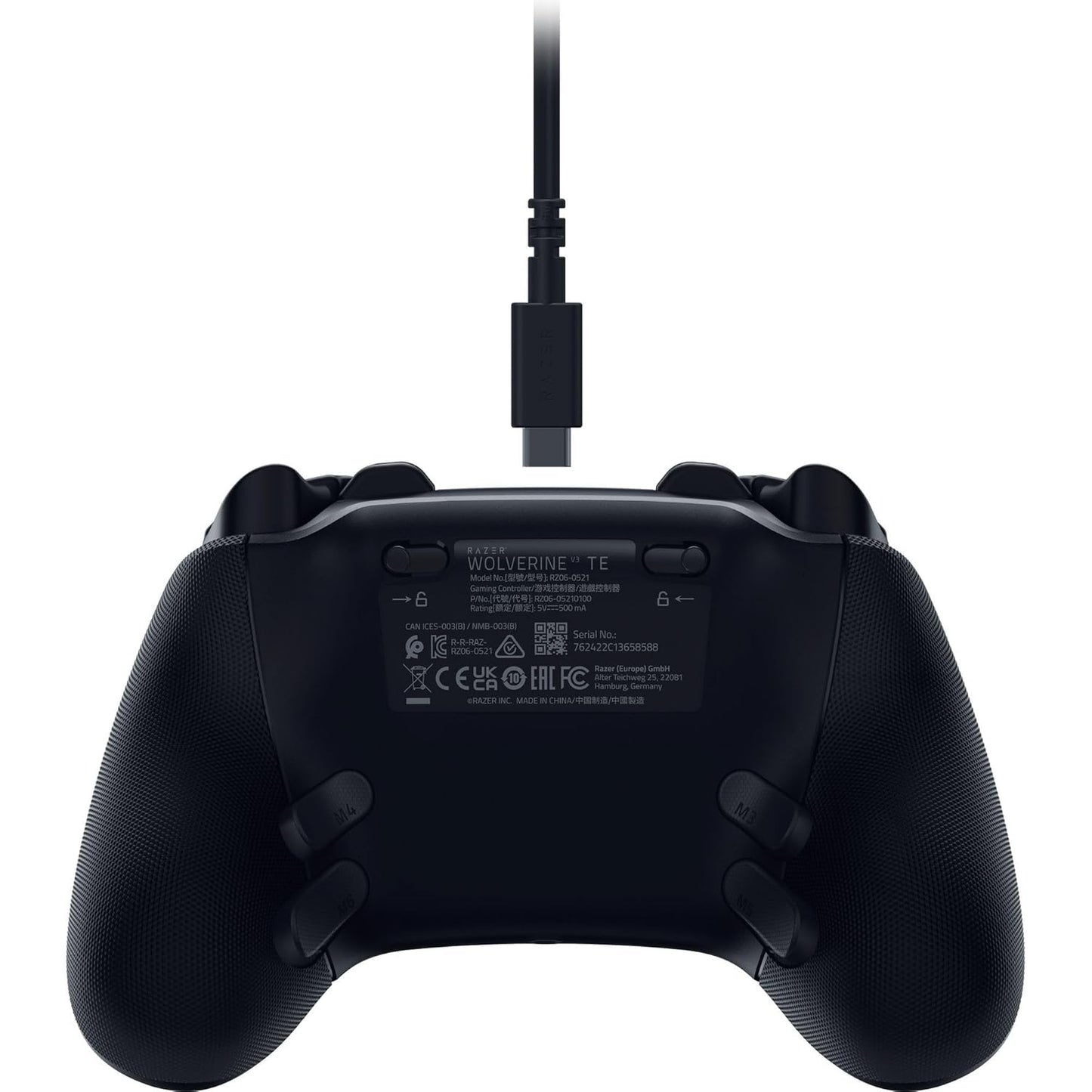 Wolverine V3 Tournament Edition Wired Gaming Controller: Licensed for Xbox Series X|S, Xbox One, Windows PC - 6 Remappable Buttons - Fast Triggers - USB-C Cable - Wired Tournament Mode - Black