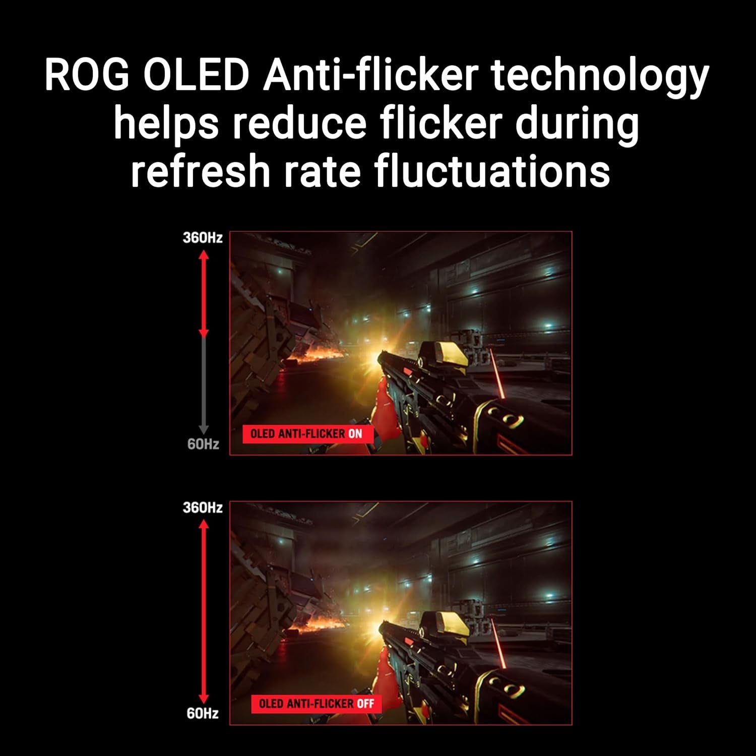 ROG Strix 27” 1440P OLED Gaming Monitor (XG27ACDNG) - QD-OLED, QHD (2560 X 1440), 360Hz, 0.03Ms, Custom Heatsink, OLED Care+, G-SYNC Compatible, 99% DCI-P3, Displaywidget, AI Gaming, 3Yr Warranty