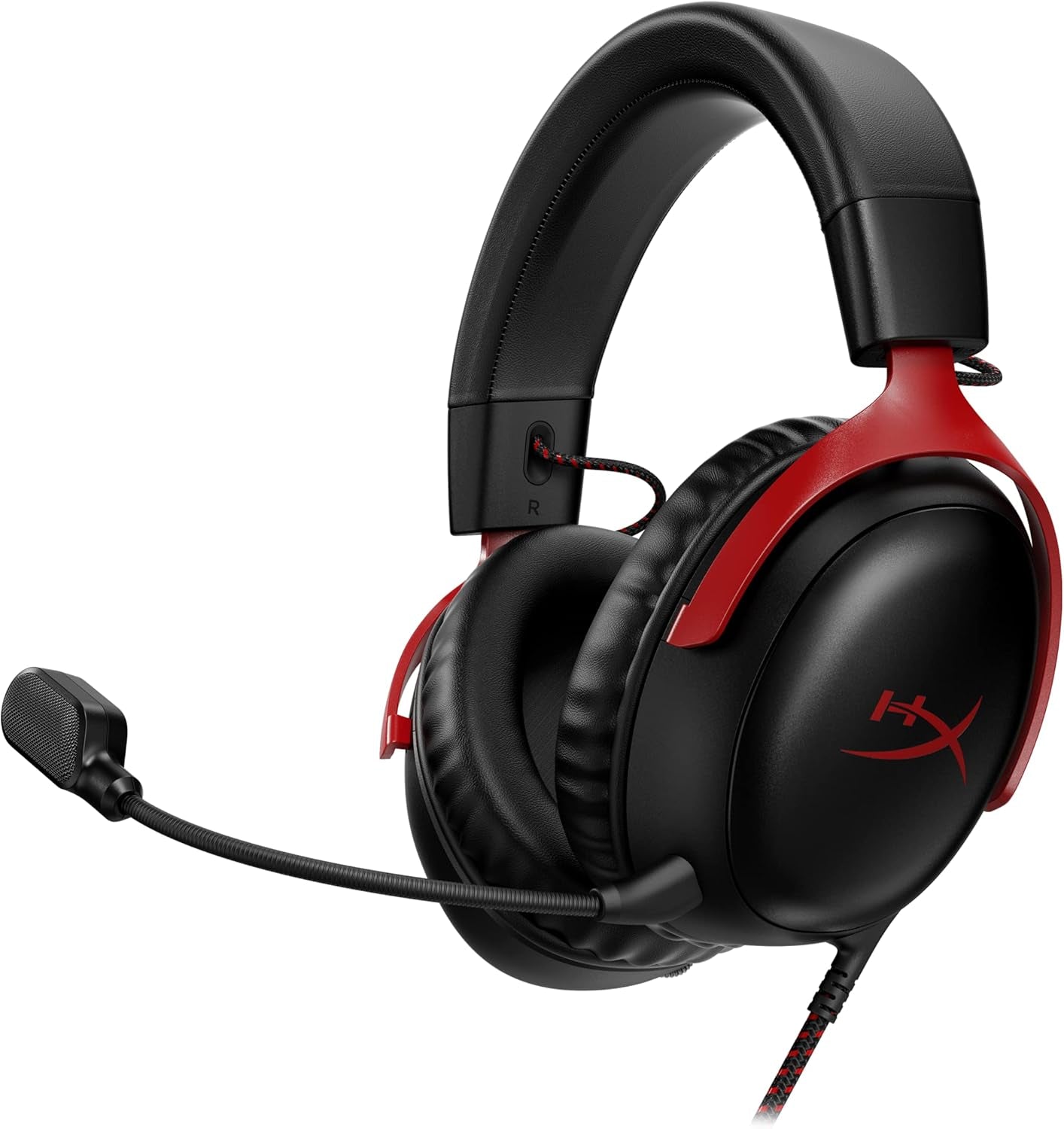 Cloud III – Wired Gaming Headset, PC, PS5, Xbox Series X|S, Angled 53Mm Drivers, DTS Spatial Audio, Memory Foam, Durable Frame, Ultra-Clear 10Mm Mic, USB-C, USB-A, 3.5Mm – Black/Red