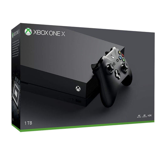 Xbox One X 1TB Console with Wireless Controller: Enhanced, HDR, Native 4K, Ultra HD (2017 Model) (Renewed)