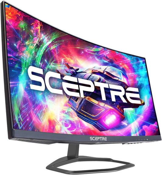 Curved 24.5-Inch Gaming Monitor up to 240Hz 1080P R1500 1Ms Displayport X2 HDMI X2 Blue Light Shift Build-In Speakers, Machine Black 2023 (C255B-FWT240)