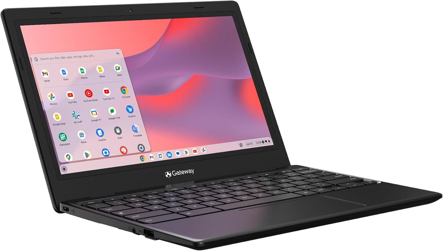 Gateway Chromebook 311 CBO311-1H-C1MX Laptop | Intel Celeron N4500 | 11.6" HD (1366 X 768) Display | 4GB LPDDR4X | 64GB Emmc | Wi-Fi 5 802.11Ac | Chrome OS | Star Black