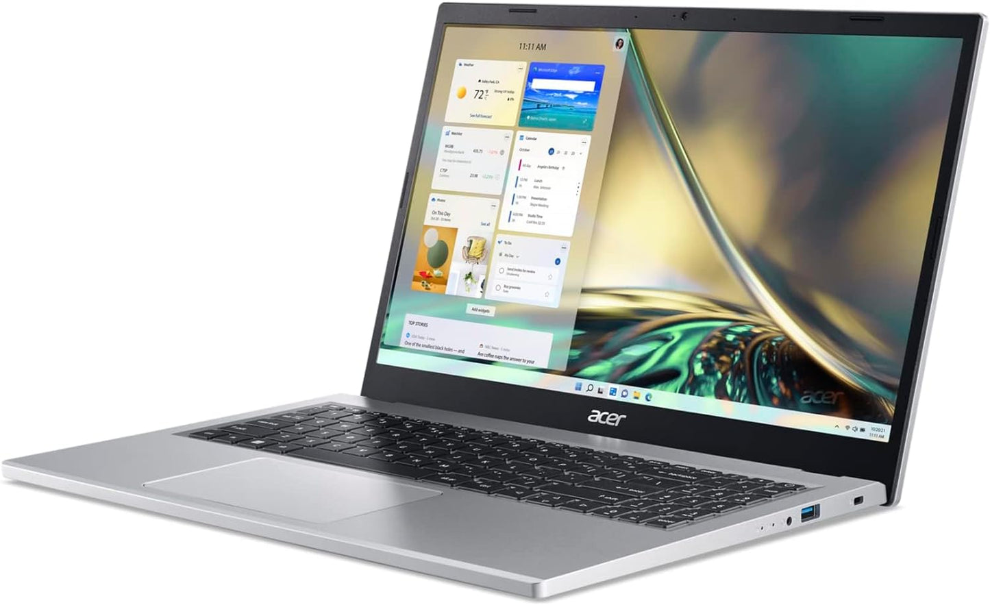 Aspire 3 A315-24P-R7VH Slim Laptop | 15.6" Full HD IPS Display | AMD Ryzen 3 7320U Quad-Core Processor | AMD Radeon Graphics | 8GB LPDDR5 | 128GB Nvme SSD | Wi-Fi 6 | Windows 11 Home in S Mode