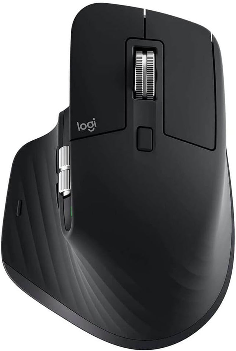 MX Master 3S - Wireless Performance Mouse with Ultra-Fast Scrolling, Ergo, 8K DPI, Track on Glass, Quiet Clicks, USB-C, Bluetooth, Windows, Linux, Chrome - Graphite